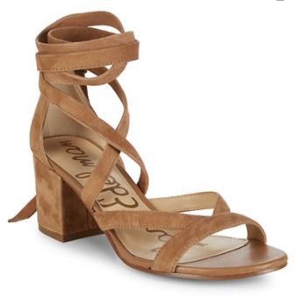Sam Edelman Sheri Suede City Sandals, Golden Caramel